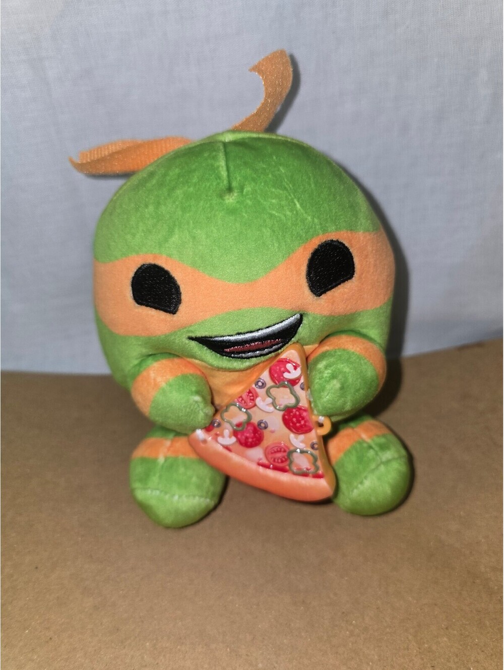 ZURU Snackles TMNT Michelangelo Plush with Pizza Ninja Turtles Stuffed Toy